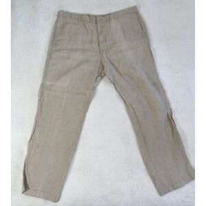 Island Importer Men's Linen Pants Size 40 Measures Approx 38 X 31 Imperfections